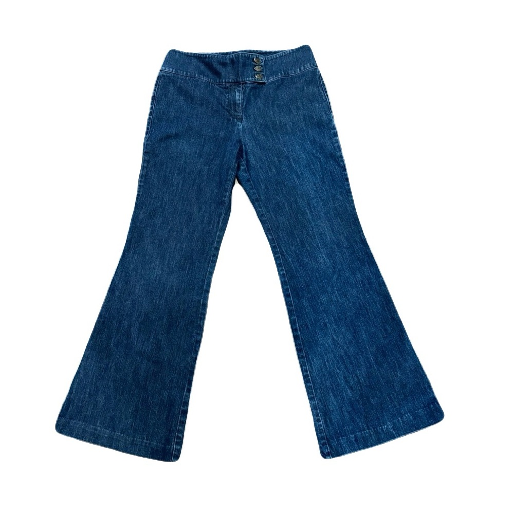 Battery Park Wide Leg Dark Wash Jeans